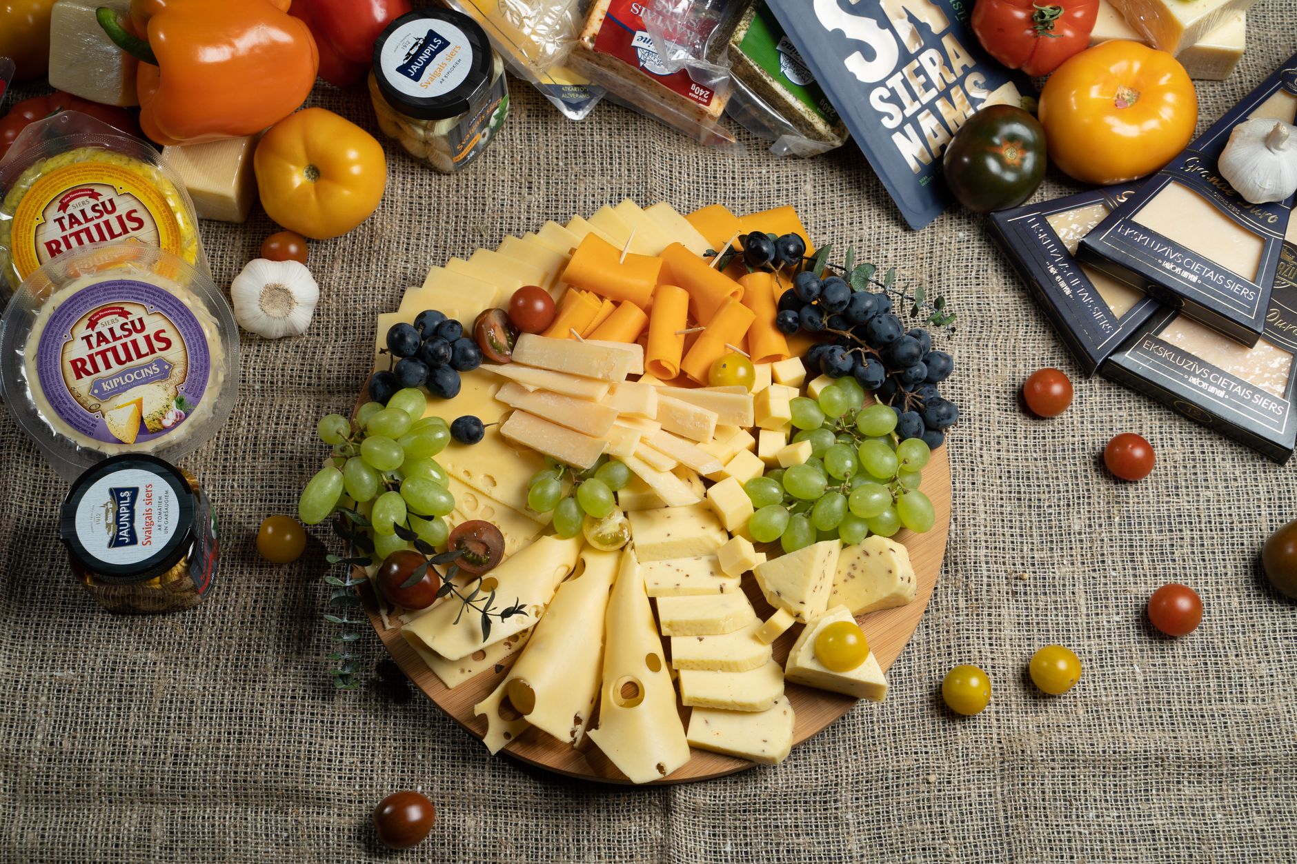 Party table spread with several platters